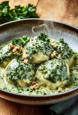 Spinat-Knödel mit Pilzragout 27 Spinat-Knödel mit Pilzragout