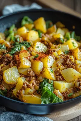 Spitzkohl-Kartoffel-Pfanne mit Hackfleisch 25 Spitzkohl-Kartoffel-Pfanne mit Hackfleisch