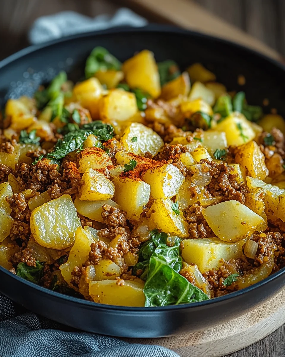 Spitzkohl-Kartoffel-Pfanne mit Hackfleisch 26 Spitzkohl-Kartoffel-Pfanne mit Hackfleisch