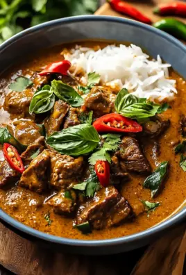 Thailändisches Rindfleisch mit roter Currysoße 21 Thailändisches Rindfleisch mit roter Currysoße
