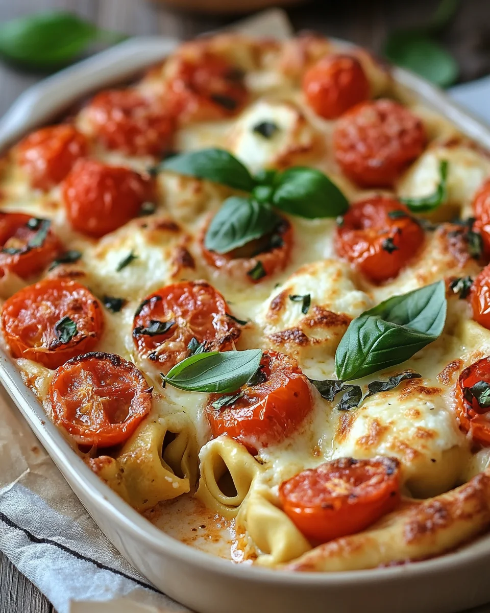 Tortellini-Auflauf mit Tomaten und Mozzarella (vegetarisches Rezept) 20 Tortellini-Auflauf