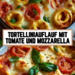 Tortelliniauflauf mit Tomate und Mozzarella 22 Pinterest Hidden Image