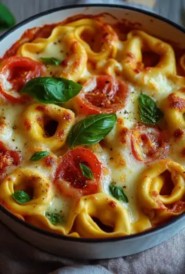 Tortelliniauflauf mit Tomate und Mozzarella