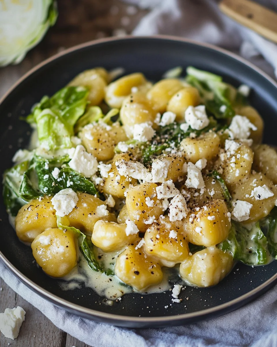 Vegetarische Gnocchi Pfanne mit Spitzkohl 19 Vegetarische