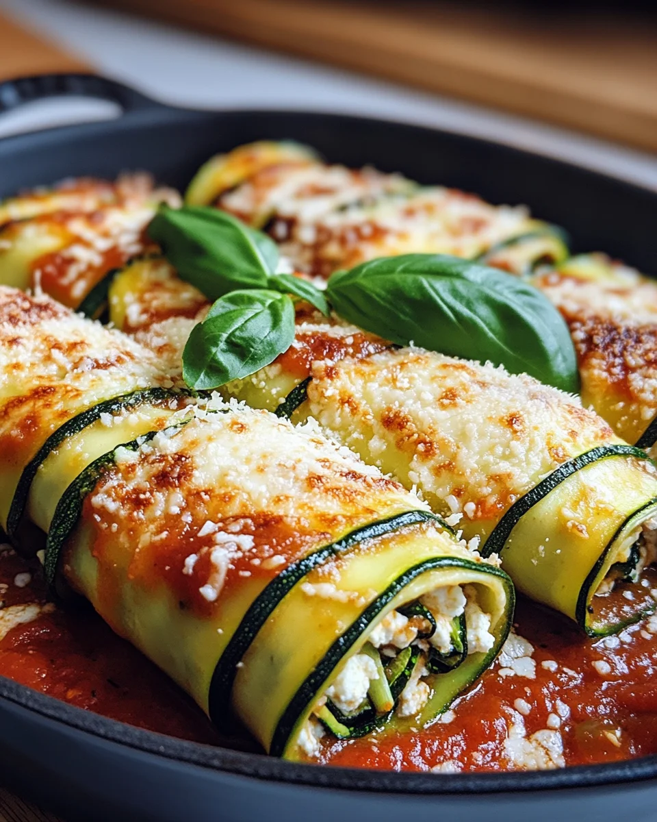 Zucchini-Cannelloni mit Ricotta-Spinat-Füllung 16 Zucchini-Cannelloni
