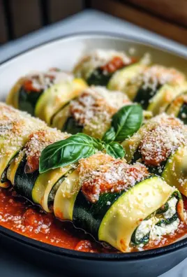 Zucchini-Cannelloni mit Ricotta-Spinat-Füllung 24 Zucchini-Cannelloni mit Ricotta-Spinat-Füllung