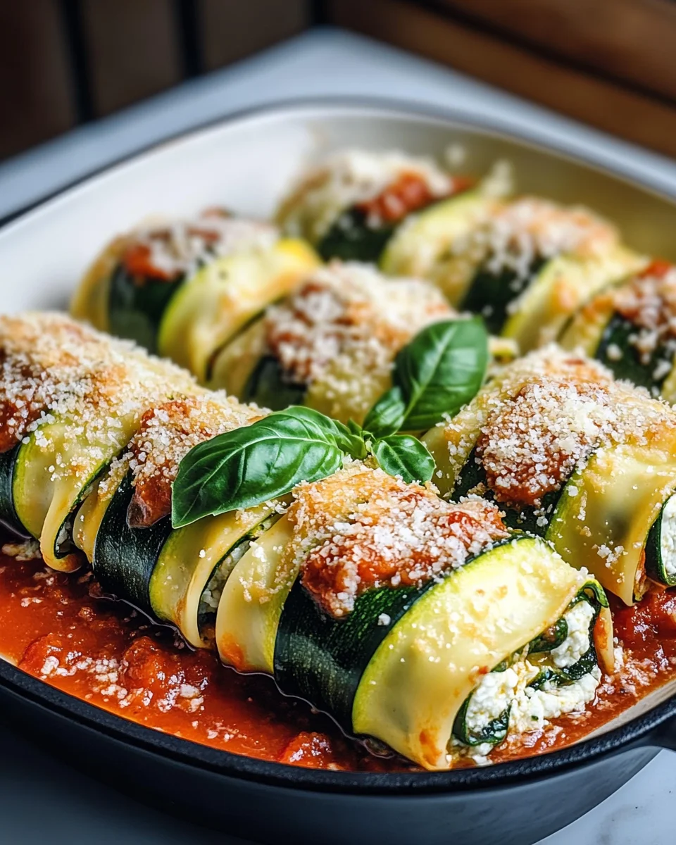 Zucchini-Cannelloni mit Ricotta-Spinat-Füllung 18 Zucchini-Cannelloni mit Ricotta-Spinat-Füllung
