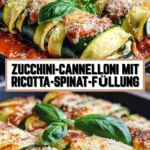 Zucchini-Cannelloni mit Ricotta-Spinat-Füllung 15 Pinterest Hidden Image