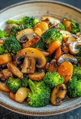 15-Minuten-Pfanne mit Champignons, Brokkoli und Karotten 25 15-Minuten-Pfanne mit Champignons, Brokkoli und Karotten