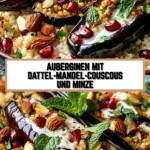 Auberginen mit Dattel-Mandel-Couscous und Minze 18 Pinterest Hidden Image