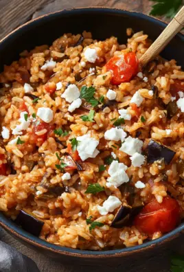 Auberginen-Reispfanne mit Feta 23 Auberginen-Reispfanne mit Feta