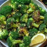 Bestes Airfryer Brokkoli mit Knoblauch und Zitrone