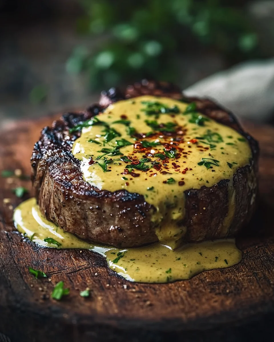 Blumenkohlsteak mit Pfefferrahmsauce 24 Blumenkohlsteak mit Pfefferrahmsauce