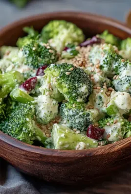 Brokkoli-Salat mit cremiger Sauce