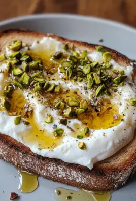 Burrata-Toast mit Pistazien und heißem Honig 23 Burrata-Toast mit Pistazien und heißem Honig
