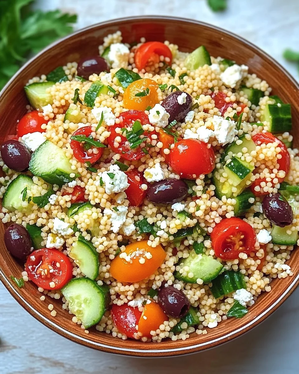 Couscous-Salat mit Feta