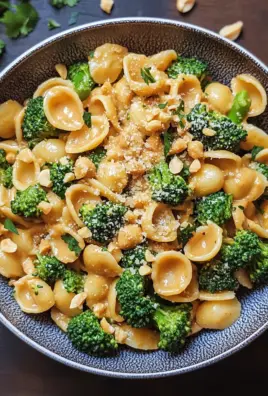 Cremige Erdnuss Brokkoli Orecchiette Pasta 21 Cremige Erdnuss Brokkoli Orecchiette Pasta