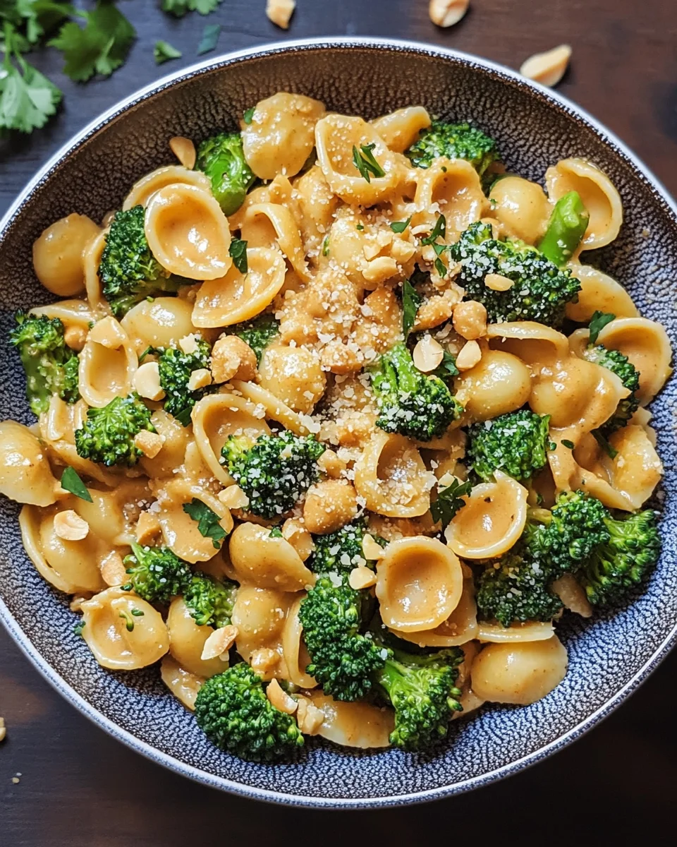 Cremige Erdnuss Brokkoli Orecchiette Pasta 19 Cremige Erdnuss Brokkoli Orecchiette Pasta