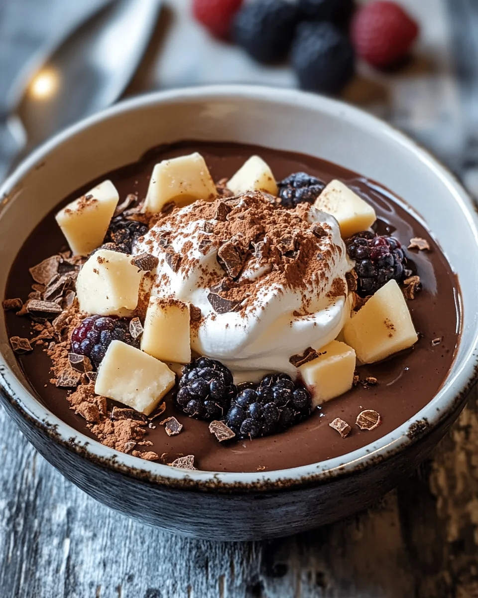 Cremiger Schokoladenpuddingbrei 20 Cremiger Schokoladenpuddingbrei