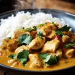 Curry-Geschnetzeltes mit Reis