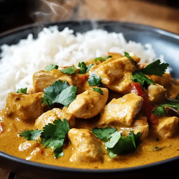 Curry-Geschnetzeltes mit Reis