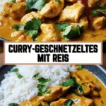 Curry-Geschnetzeltes mit Reis 20 Pinterest Hidden Image