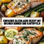 Einfaches Blechlachs Rezept mit grünen Bohnen und Kartoffeln 16 Pinterest Hidden Image