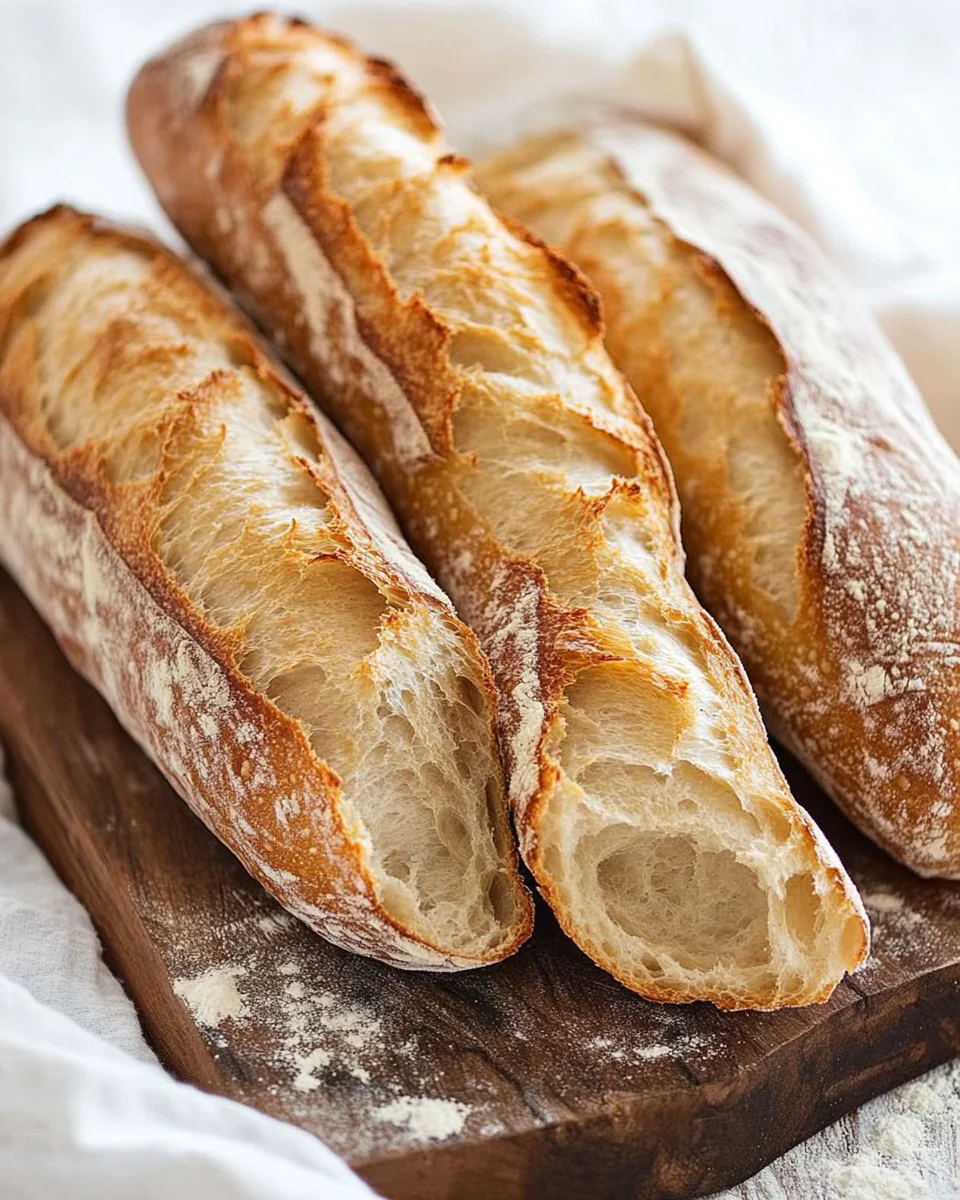 Einfaches Rezept für knuspriges Baguette