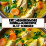 Entzündungshemmende Kurkuma-Hühnersuppe Rezept genießen! 25 Pinterest Hidden Image