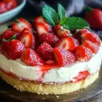 Erdbeerkuchen mit Schmand-Vanillecreme Rezept