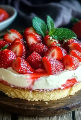 Erdbeerkuchen mit Schmand-Vanillecreme Rezept