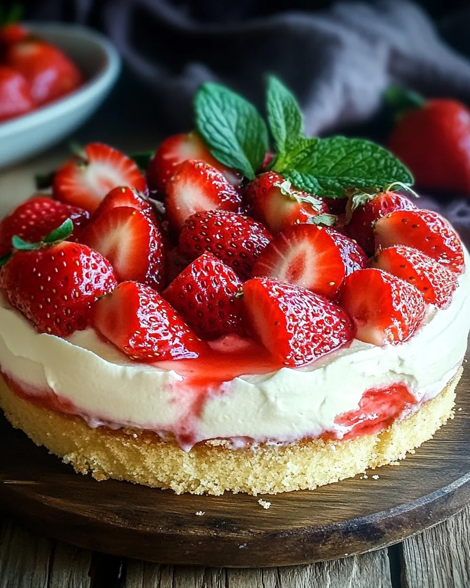 Erdbeerkuchen mit Schmand-Vanillecreme Rezept