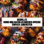 Gegrillte Honig-BBQ-Bacon-Hühnchen-Spieße einfach zubereiten 16 Pinterest Hidden Image