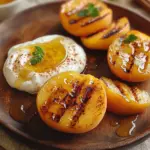 Gegrillte Pfirsiche mit Joghurt und Honig