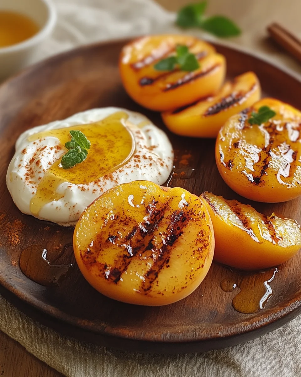 Gegrillte Pfirsiche mit Joghurt und Honig 16 Gegrillte Pfirsiche mit Joghurt und Honig