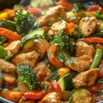 Gem&uuml;sepfanne mit H&auml;hnchen