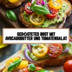 Geröstetes Brot mit Avocadobutter und Tomatensalat 16 Pinterest Hidden Image