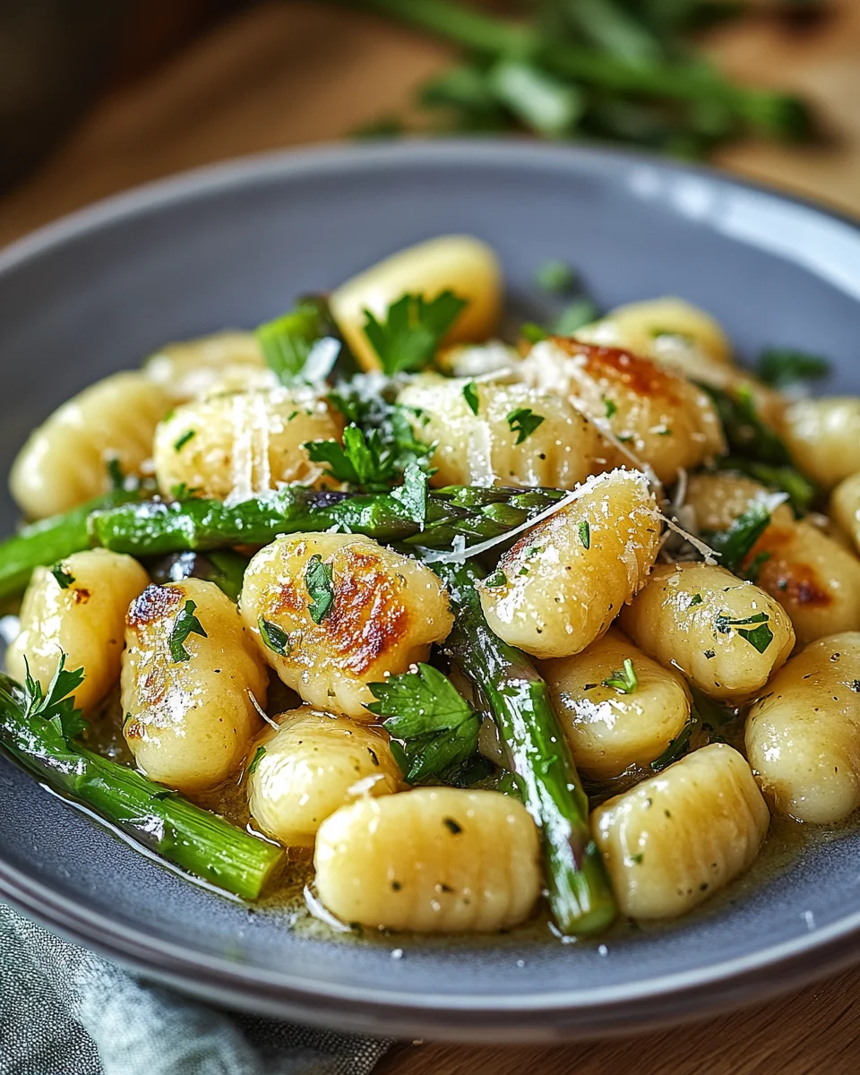 Gnocchi mit grünem Spargel 19 Gnocchi