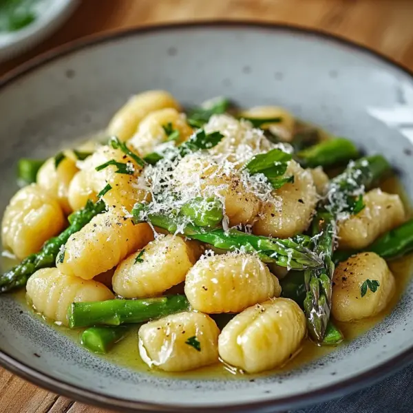 Gnocchi mit grünem Spargel