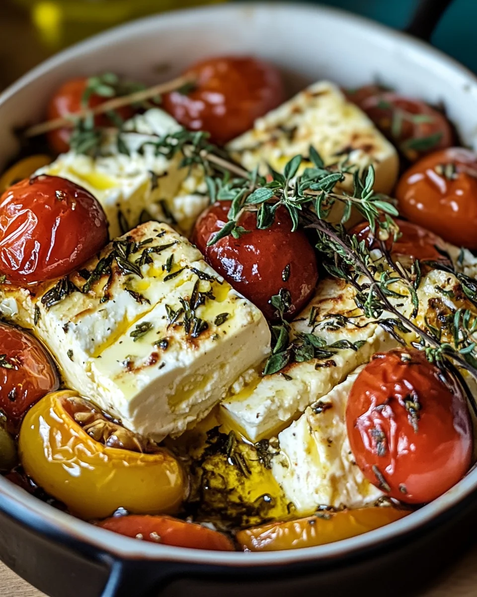 Griechischer Feta Auflauf mit Tomaten
