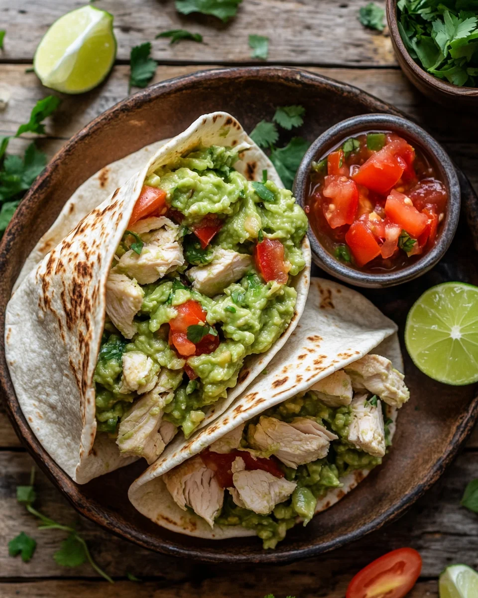 Guacamole Chicken Wraps 20 Guacamole