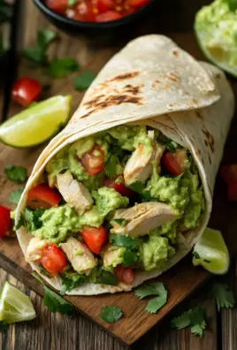 Guacamole Chicken Wraps
