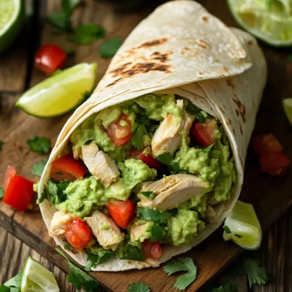 Guacamole Chicken Wraps