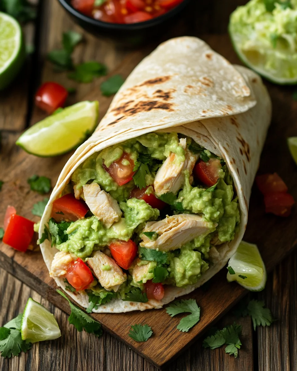 Guacamole Chicken Wraps 22 Guacamole Chicken Wraps