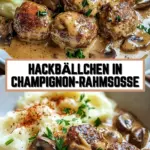 Hackbällchen in Champignon-Rahmsoße 29 Pinterest Hidden Image