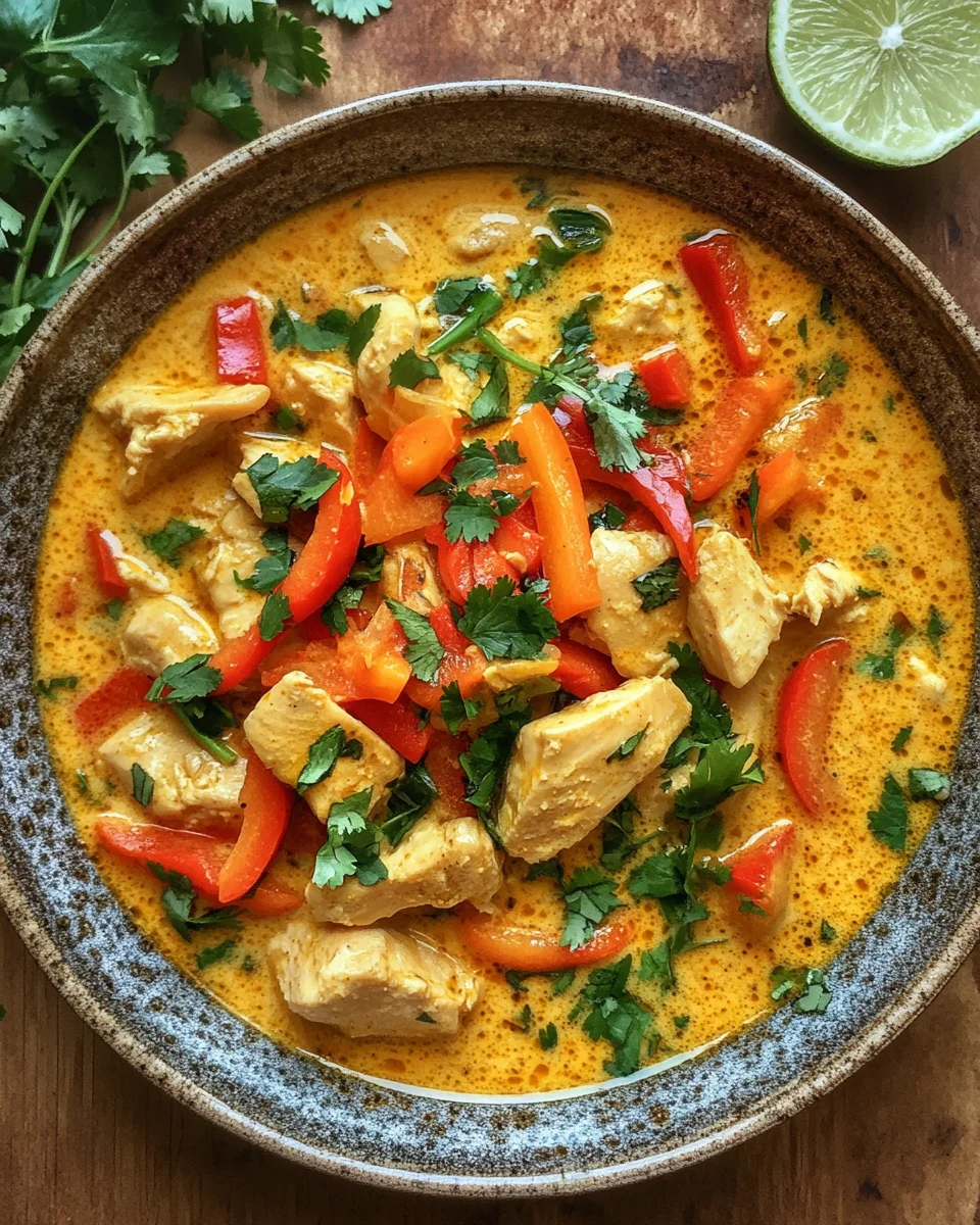 Hähnchen-Pfanne mit Kokosmilch 21 Hähnchen-Pfanne