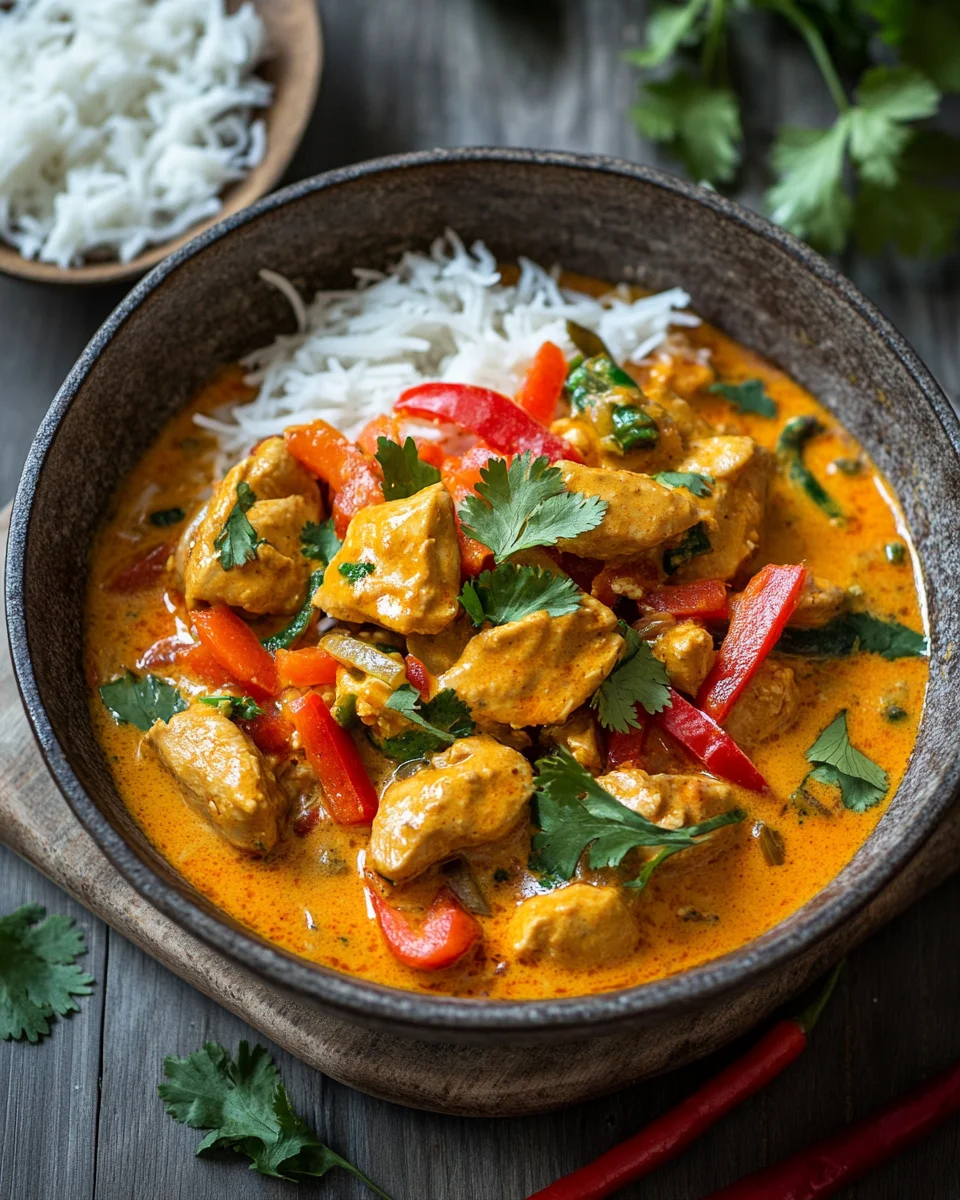 Hähnchen-Pfanne mit Kokosmilch 23 Hähnchen-Pfanne mit Kokosmilch