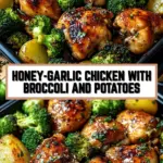 Honey-Garlic Chicken with Broccoli and Potatoes 18 Pinterest Hidden Image