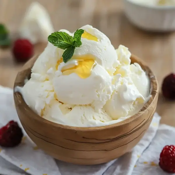 Joghurt Eis ohne Eismaschine Rezept mit schneller Zubereitung