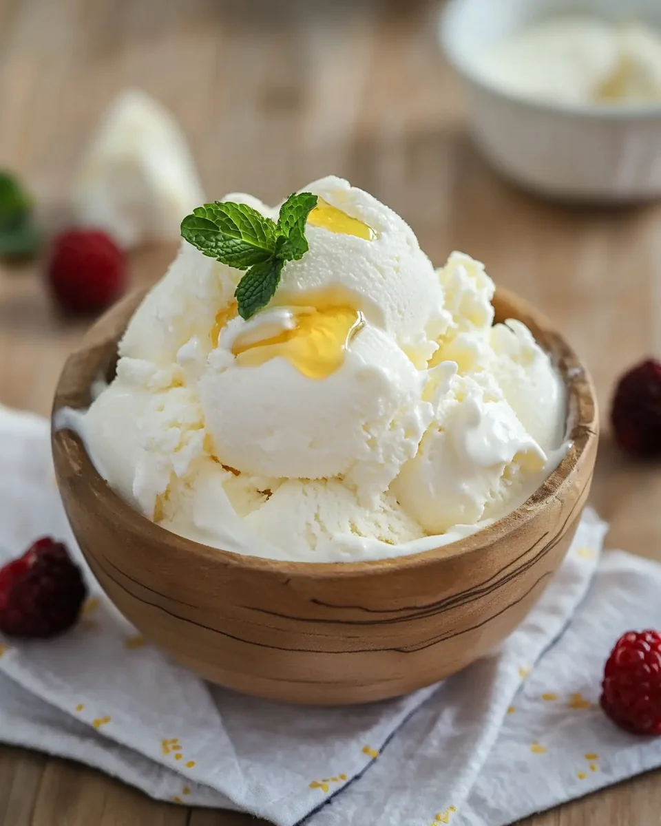 Joghurt Eis ohne Eismaschine Rezept mit schneller Zubereitung